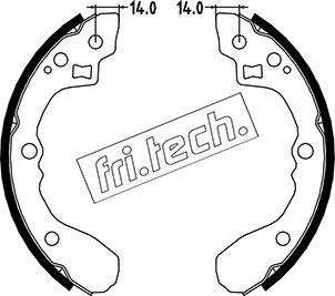 Fri.Tech. 1049.151 - Bremžu loku komplekts ps1.lv