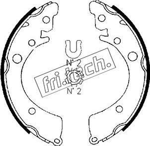 Fri.Tech. 1044.006 - Bremžu loku komplekts ps1.lv