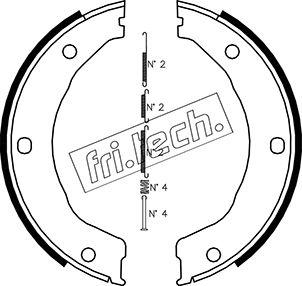 Fri.Tech. 1040.158K - Bremžu loku kompl., Stāvbremze ps1.lv