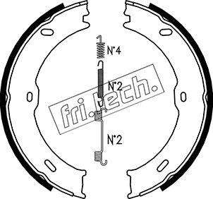 Fri.Tech. 1052.133K - Bremžu loku kompl., Stāvbremze ps1.lv