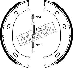 Fri.Tech. 1052.126K - Bremžu loku kompl., Stāvbremze ps1.lv