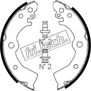 Fri.Tech. 1067.182 - Bremžu loku komplekts ps1.lv