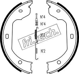 Fri.Tech. 1019.029K - Bremžu loku kompl., Stāvbremze ps1.lv