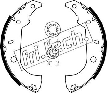 Fri.Tech. 1034.091S - Bremžu loku komplekts ps1.lv