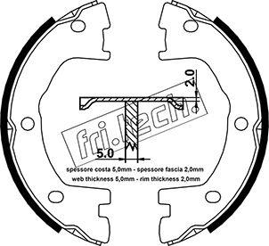 Fri.Tech. 1034.101 - Bremžu loku kompl., Stāvbremze ps1.lv