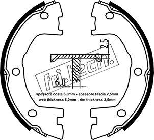 Fri.Tech. 1034.120 - Bremžu loku kompl., Stāvbremze ps1.lv