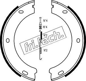 Fri.Tech. 1079.188K - Bremžu loku kompl., Stāvbremze ps1.lv