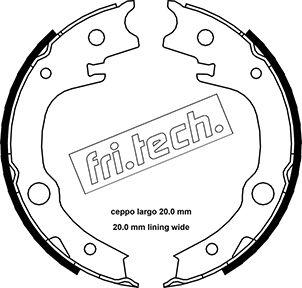 Fri.Tech. 1115.315 - Bremžu loku kompl., Stāvbremze ps1.lv