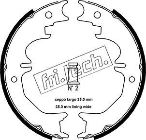 Fri.Tech. 1115.313 - Bremžu loku kompl., Stāvbremze ps1.lv