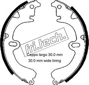 Fri.Tech. 1115.274 - Bremžu loku komplekts ps1.lv