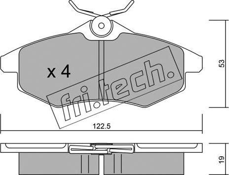 Fri.Tech. 337.0 - Bremžu uzliku kompl., Disku bremzes ps1.lv