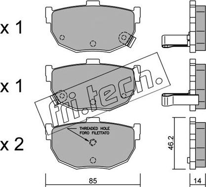 Fri.Tech. 371.1 - Bremžu uzliku kompl., Disku bremzes ps1.lv