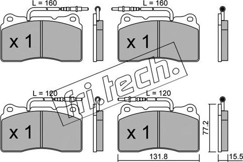 Fri.Tech. 297.3 - Bremžu uzliku kompl., Disku bremzes ps1.lv