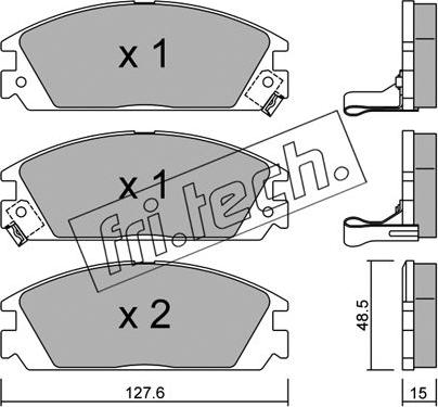 Fri.Tech. 246.1 - Bremžu uzliku kompl., Disku bremzes ps1.lv