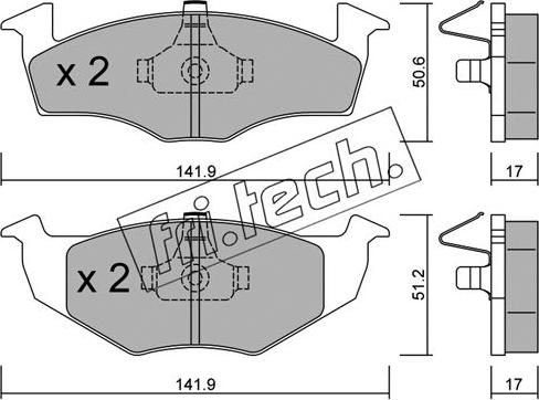 Fri.Tech. 215.0 - Bremžu uzliku kompl., Disku bremzes ps1.lv