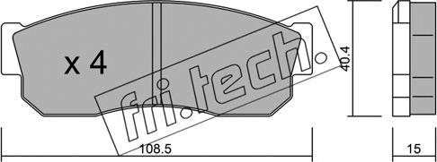 Fri.Tech. 211.0 - Bremžu uzliku kompl., Disku bremzes ps1.lv