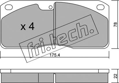 Fri.Tech. 279.0 - Bremžu uzliku kompl., Disku bremzes ps1.lv