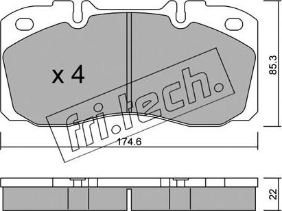 Fri.Tech. 277.0 - Bremžu uzliku kompl., Disku bremzes ps1.lv