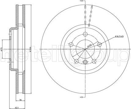 Fri.Tech. BD0997 - Bremžu diski ps1.lv