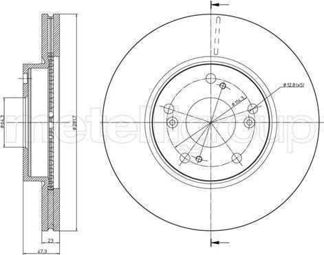 Fri.Tech. BD0942 - Bremžu diski ps1.lv