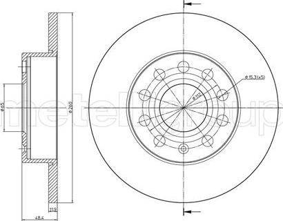 Fri.Tech. BD0950 - Bremžu diski ps1.lv