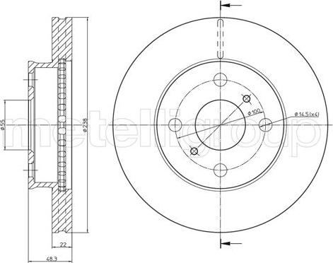 Fri.Tech. BD0969 - Bremžu diski ps1.lv