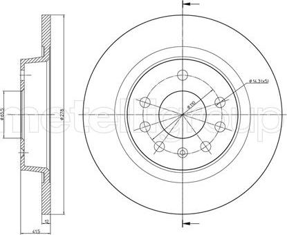 Fri.Tech. BD0966 - Bremžu diski ps1.lv