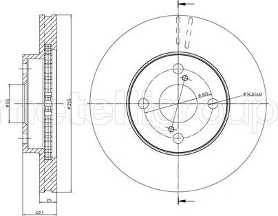 Fri.Tech. BD0909 - Bremžu diski ps1.lv