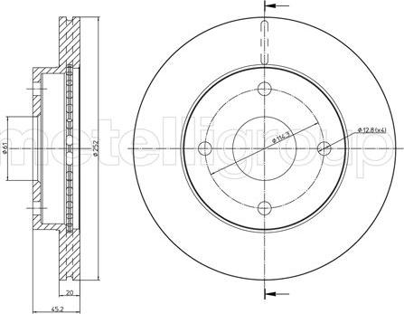 Fri.Tech. BD0906 - Bremžu diski ps1.lv