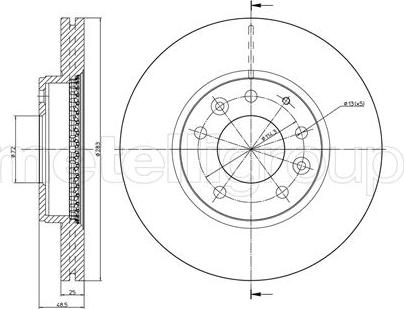 Fri.Tech. BD0914 - Bremžu diski ps1.lv