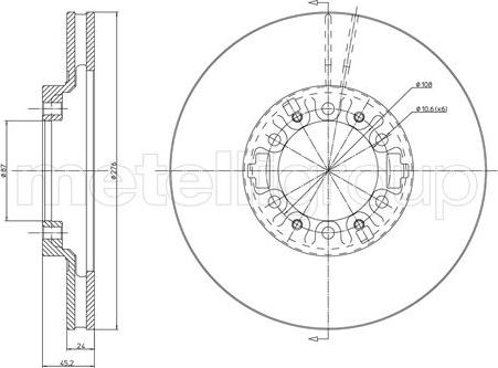 Fri.Tech. BD0917 - Bremžu diski ps1.lv