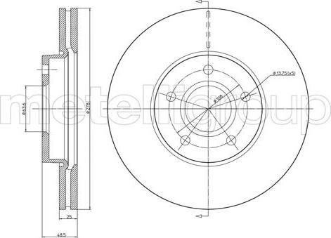 Fri.Tech. BD0985 - Bremžu diski ps1.lv