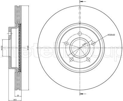 Fri.Tech. BD0987 - Bremžu diski ps1.lv