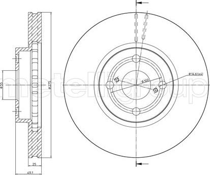 Fri.Tech. BD0933 - Bremžu diski ps1.lv