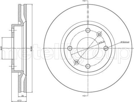 Fri.Tech. BD0920 - Bremžu diski ps1.lv