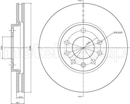 Fri.Tech. BD0974 - Bremžu diski ps1.lv