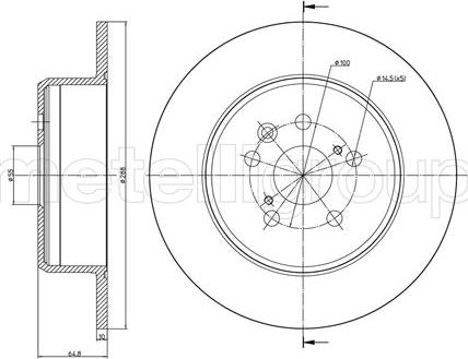 Fri.Tech. BD0448 - Bremžu diski ps1.lv