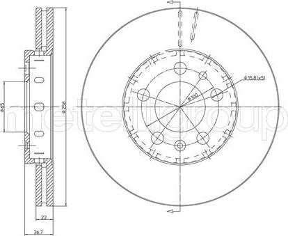 Fri.Tech. BD0467 - Bremžu diski ps1.lv