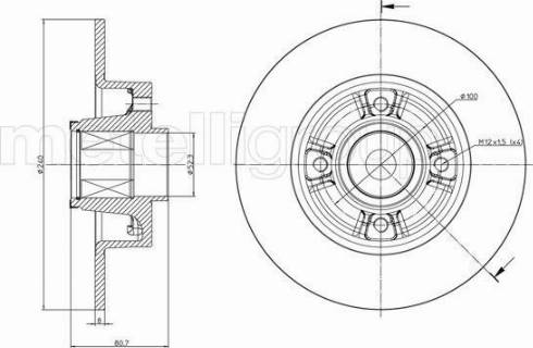 Fri.Tech. BD0416 - Bremžu diski ps1.lv