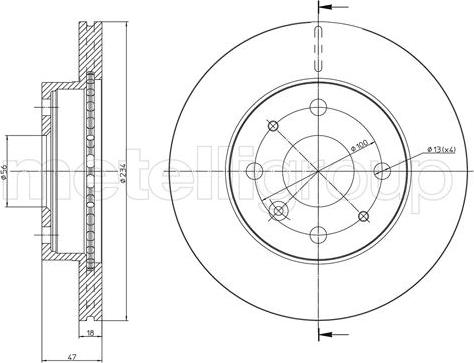 Fri.Tech. BD0482 - Bremžu diski ps1.lv