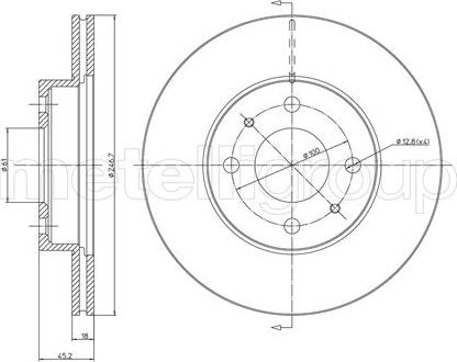 Fri.Tech. BD0436 - Bremžu diski ps1.lv