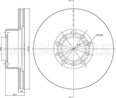 Fri.Tech. BD0438 - Bremžu diski ps1.lv