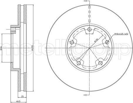 Fri.Tech. BD0426 - Bremžu diski ps1.lv