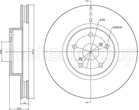 Fri.Tech. BD0423 - Bremžu diski ps1.lv