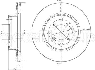 MOPROD MBD5073 - Bremžu diski ps1.lv