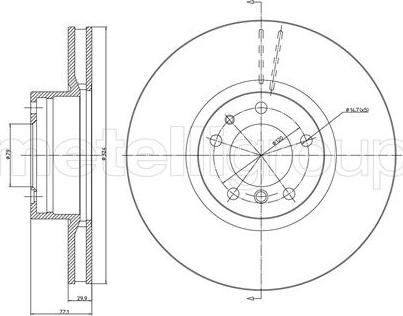 Fri.Tech. BD0544 - Bremžu diski ps1.lv