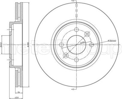 Fri.Tech. BD0540 - Bremžu diski ps1.lv