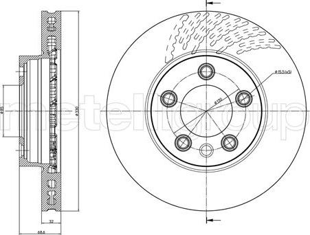 Fri.Tech. BD0557 - Bremžu diski ps1.lv