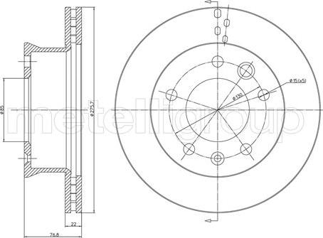 Fri.Tech. BD0506 - Bremžu diski ps1.lv