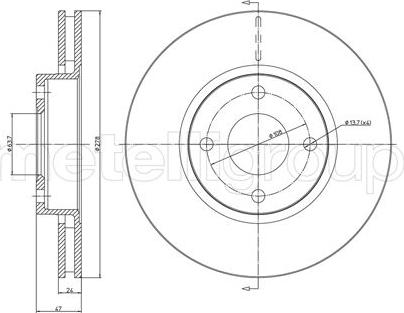 Fri.Tech. BD0501 - Bremžu diski ps1.lv